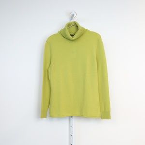 Lafayette 148 New York Chartreuse Turtleneck Sweat